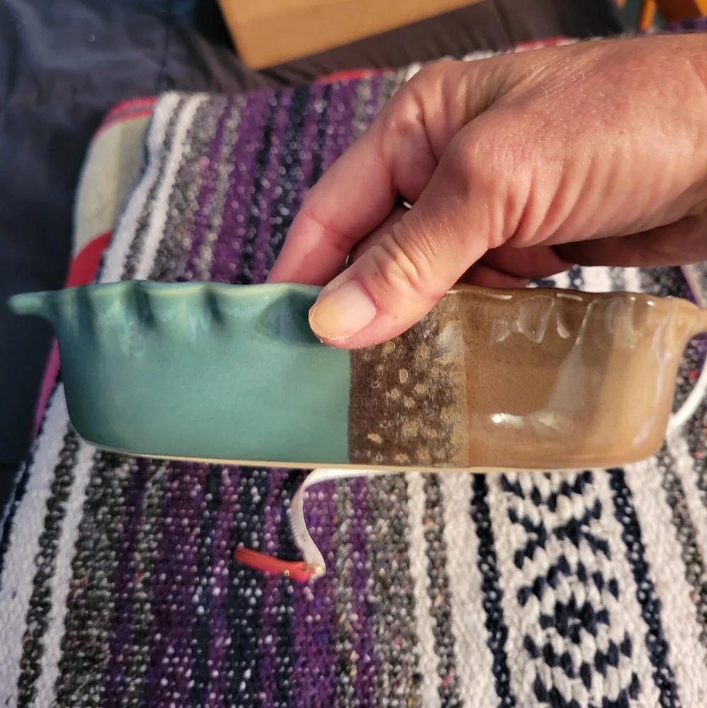 Clay in motion handcrafted ceramic baker dish